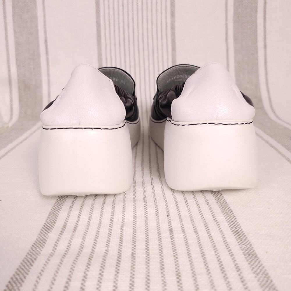 FLY London Loafer Shoes DULI620FLY Womens 9 Black Leather Platform Slip On - Picture 5 of 10